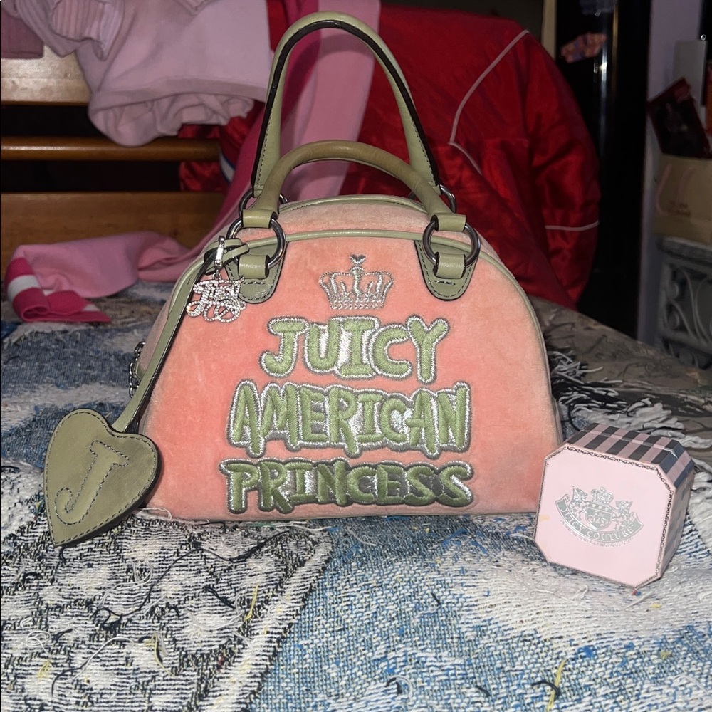 Juicy Couture holy grail y2k American princess bowler bag + Charm Bundle